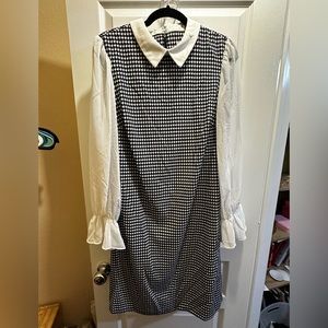 Vintage inspired houndstooth dress